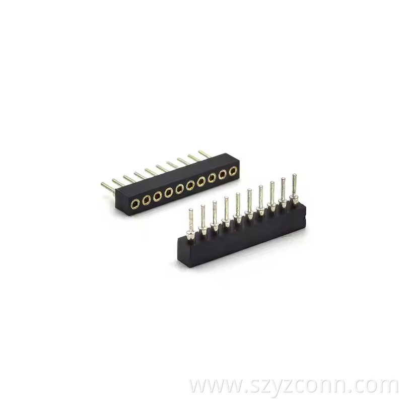 1.778mm Pitch Machined Female Header Straight H3.0mm 10P 1.778mm Pitch Machined Female Header Straight H3.0mm 10P